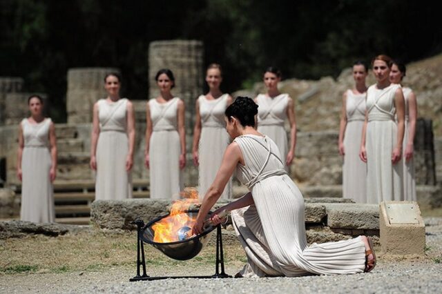 Η Ελληνίδα Πρωθιέρεια στην τελετή έναρξης των Ολυμπιακών Αγώνων του Λονδίνου