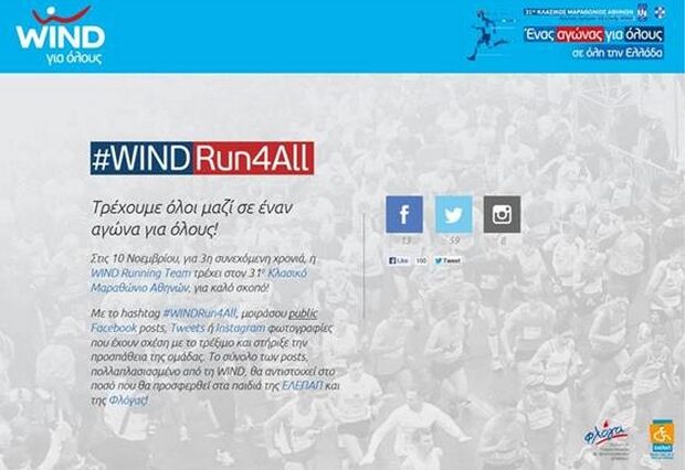 Αρκεί ένα #WINDRun4All για να προσφέρουμε στην ΕΛΕΠΑΠ και την ΦΛΟΓΑ