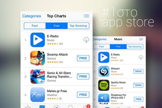 Στην κορυφή του App Store η mobile εφαρμογή του E-Radio