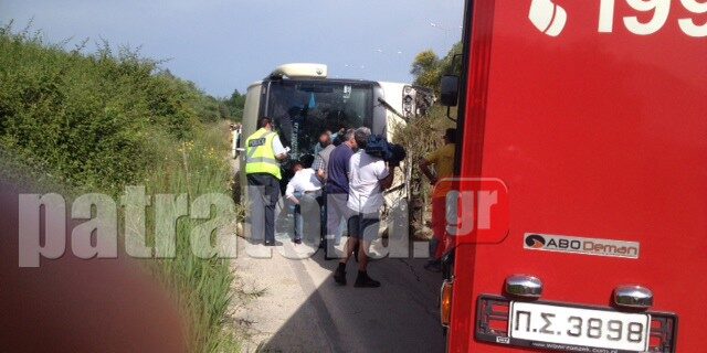 Τροχαίο με λεωφορείο του ΚΤΕΛ Αχαΐας. Τέσσερις τραυματίες εκτός κινδύνου