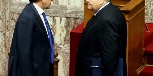 Δεν αλλάζει τίποτα στη γραμμή της κυβέρνησης με την Τρόικα. Στα ίδια συμφώνησαν Σαμαράς – Βενιζέλος