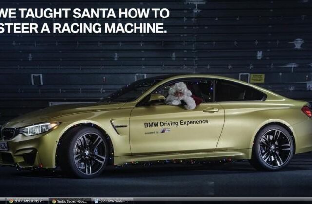 Βίντεο: O Άγιος Βασίλης έρχεται με τις πάντες, στο τιμόνι μιας BMW M4
