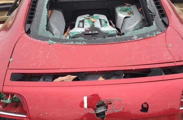 Μια εξαπατημένη γυναίκα κατέστρεψε το Audi R8 του συζύγου της