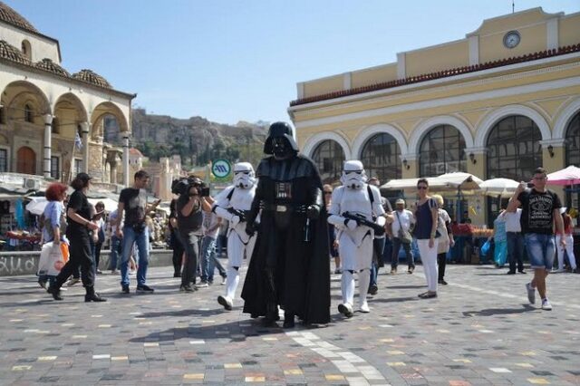 Star Wars απόβαση στο κέντρο της Αθήνας