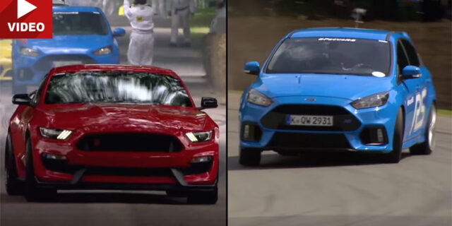 Δείτε τα Ford Focus RS και Mustang GT350R στην ανάβαση του Goodwood (βίντεο)