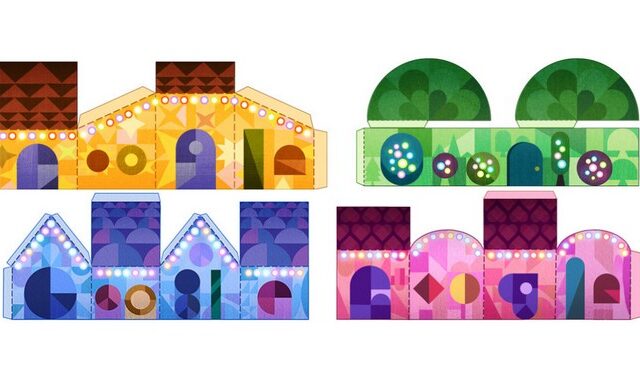 Καλά Χριστούγεννα εύχεται η Google με νέο doodle δια χειρός Robinson Wood