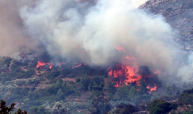 Υπό μερικό έλεγχο οι φωτιές σε Τζιά, Αταλάντη, Ηγουμενίτσα. Σε εξέλιξη σε Γορτυνία και Ζάκυνθο