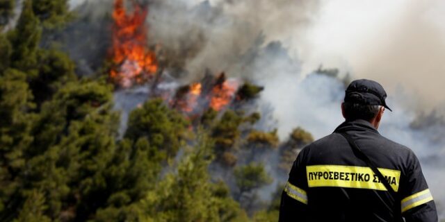 Φωτιά στον Κιθαιρώνα Αττικής – Μεγάλη επιχείρηση κατάσβεσης