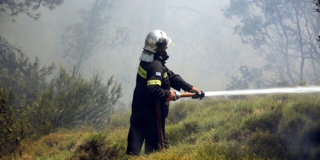 Υπό μερικό έλεγχο η φωτιά στη Μάνη