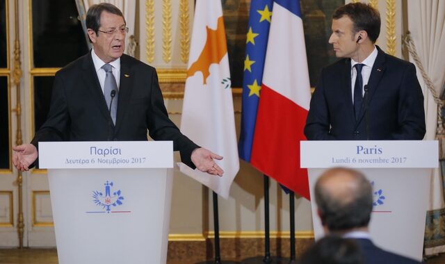 Συνάντηση Αναστασιάδη – Μακρόν: Η Γαλλία θα στηρίξει την Κύπρο στις διαπραγματεύσεις για το Κυπριακό