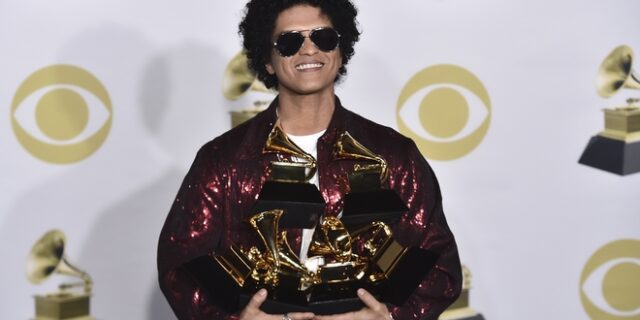 Grammy’s: Μεγάλος νικητής των βραβείων ο Bruno Mars