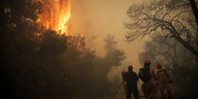 Φωτιά στην Κινέτα: Ολοκληρωτική καταστροφή – Εκκενώθηκε ξενοδοχείο