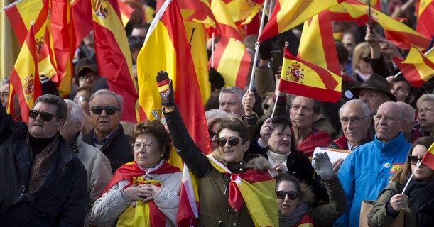 Διαδήλωση κατά της απόσχισης της Καταλονίας στη Μαδρίτη