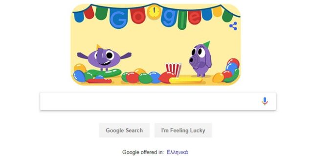 Το doodle της Google για την Πρωτοχρονιά