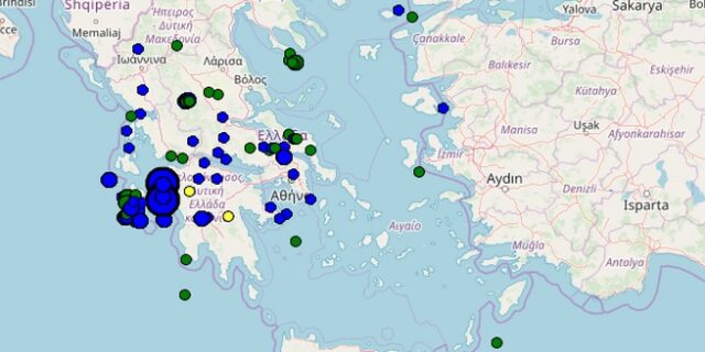 Νέος σεισμός στην Ηλεία, ανοιχτά της Κυλλήνης