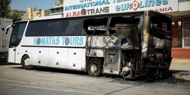 Εμπρηστική επίθεση σε πούλμαν που εκτελούσε δρομολόγια για Αλβανία