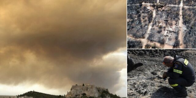 Φωτιά στο Μάτι: Δέκα συγκλονιστικά καρέ που αποτυπώνουν τον πύρινο εφιάλτη