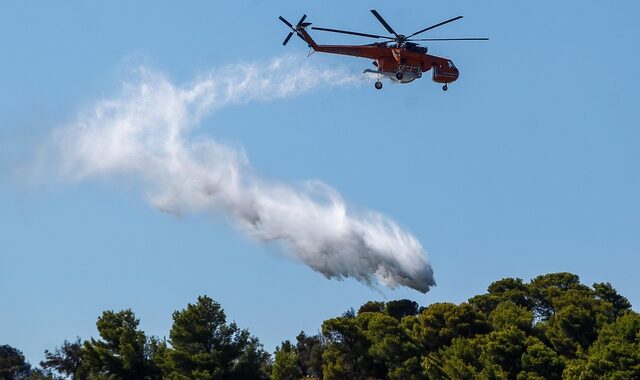 Σε ύφεση οι φωτιές σε Πεντέλη και Αρτέμιδα – Βαίνει προς ύφεση στην Τανάγρα