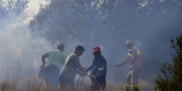 Υπό μερικό έλεγχο η φωτιά στο Κουτσοπόδι Αργολίδας