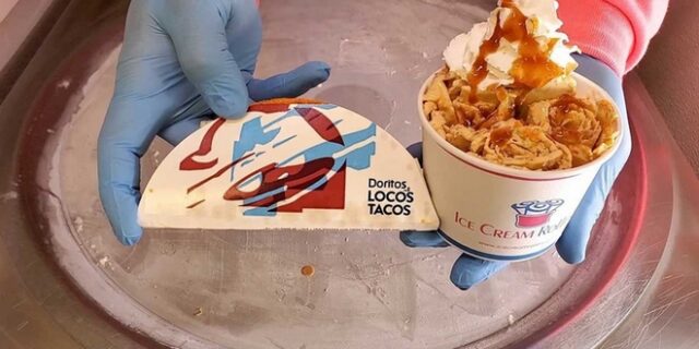 Θα δοκίμαζες ποτέ παγωτό με γεύση taco bell;