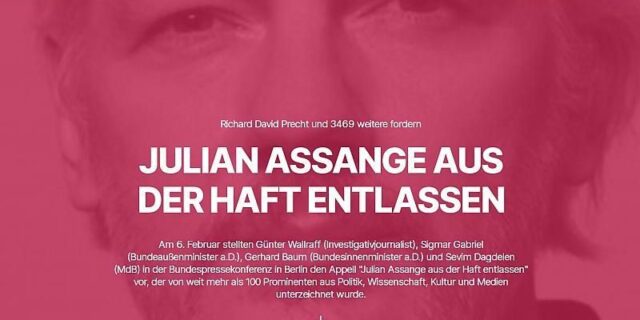 Γερμανία: Υπογραφές για την απελευθέρωση του Τζούλιαν Ασάνζ