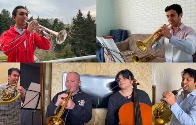 Κορονοϊός: Η εθνική συμφωνική ορχήστρα του Αζερμπαϊτζάν σε μια διαφορετική συναυλία