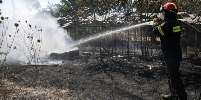 Συναγερμός στην Πυροσβεστική για φωτιές τα ξημερώματα σε Γέρακα και Άγιο Στέφανο