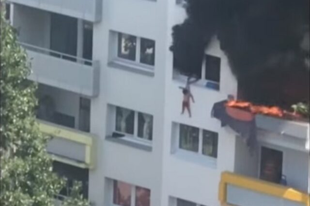Γαλλία: Απίστευτη διάσωση δύο παιδιών από φλεγόμενο κτίριο – Πήδηξαν από τον τρίτο όροφο