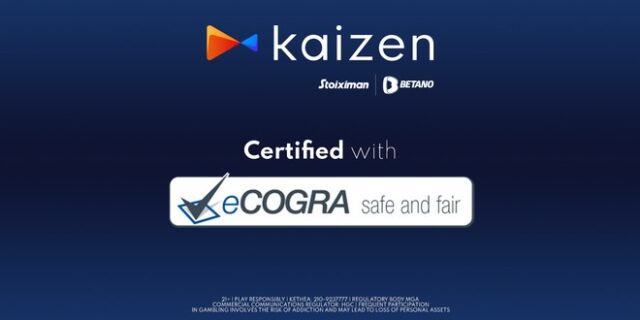 Kaizen Gaming: Διάκριση με τη διεθνή πιστοποίηση eCOGRA Safe and Fair Seal