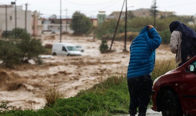 Δύσκολη η νύχτα στην Κρήτη – Συνεχίζονται τα προβλήματα με την κακοκαιρία