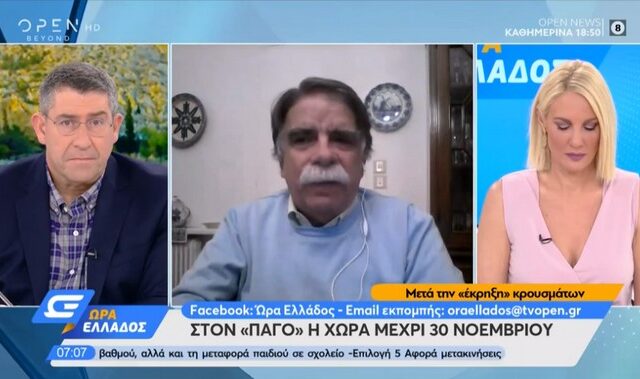 Βατόπουλος: “Τα αποτελέσματα του lockdown θα φανούν μετά από μια βδομάδα”