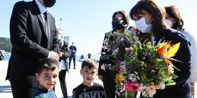 Στα Διαπόντια νησιά η Κατερίνα Σακελλαροπούλου