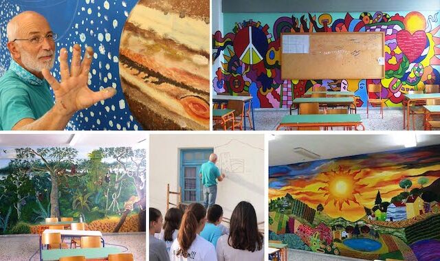 Καβάλα: 13 χρόνια μεταμορφώνει σχολεία και δημόσιους χώρους με τα πινέλα του