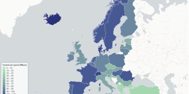 Χάρτης: Έχουμε τελικά το πιο αργό ίντερνετ στην Ευρώπη;