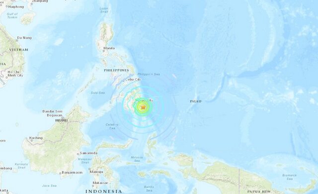 Σεισμός 7,2 Ρίχτερ στις Φιλιππίνες – Δεν υπάρχει κίνδυνος για τσουνάμι