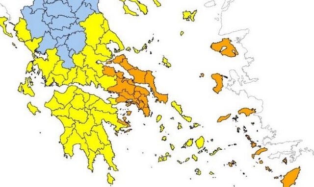 Πολιτική Προστασία: Πολύ υψηλός κίνδυνος πυρκαγιάς την Κυριακή για 5 Περιφέρειες