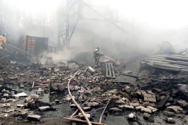Ρωσία: 17 νεκροί από ισχυρή έκρηξη σε ρωσικό εργοστάσιο χημικών προϊόντων