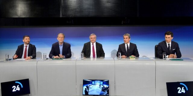 Debate ΚΙΝΑΛ: Άνοστο δείπνο για πέντε με “υπερπατριώτη” Λοβέρδο και παράλληλους μονολόγους