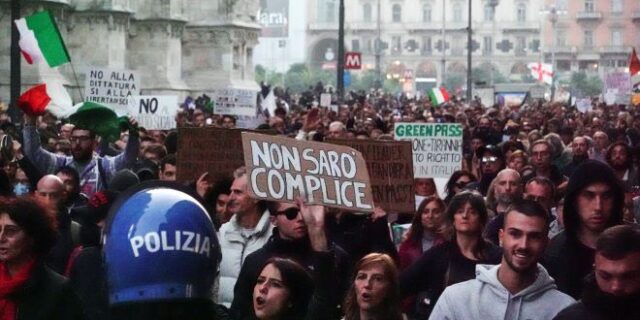 Ιταλία: Χιλιάδες συμμετέχοντες σε κινητοποιήσεις κατά του εμβολιασμού