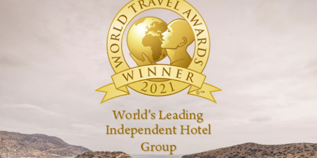 Κορυφαία βράβευση για τη Domes Resorts: World Travel Awards 2021 στα «World’s Leading Independent Hotel Group»
