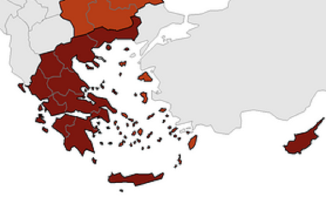 Χάρτης κορονοϊού ECDC: Σε “βαθύ κόκκινο” σχεδόν όλη η Ελλάδα