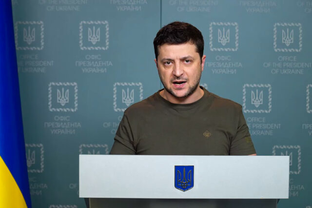 Νέο διάγγελμα Ζελένσκι: “Αν πέσει η Ουκρανία, θα πέσει όλη η Ευρώπη”