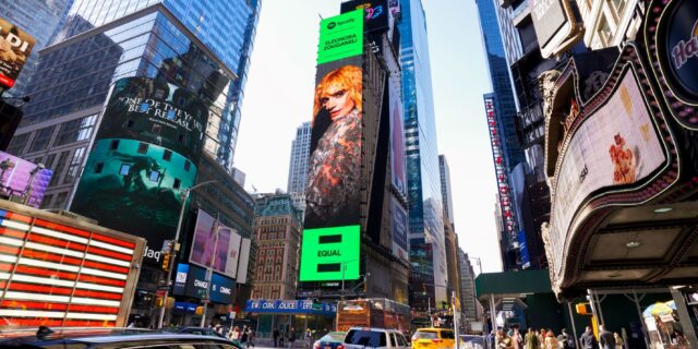 Η Ελεωνόρα Ζουγανέλη σε billboard στην Times Square της Νέας Υόρκης