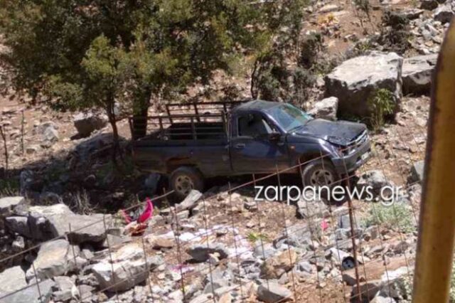 Κρήτη: Αγροτικό έπεσε σε γκρεμό – Νεκρή μια γυναίκα