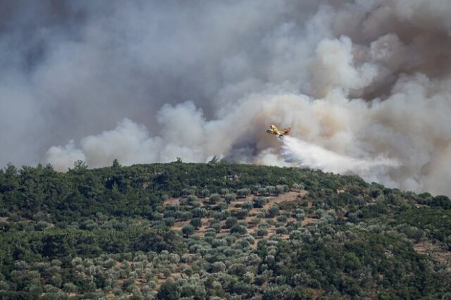 Φωτιά στη Λέσβο: Έξω από τη Βρίσα οι φλόγες  – Μήνυμα από το 112 για εκκένωση του χωριού