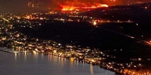 Φωτιά στην Άμφισσα: Εφιαλτική νύχτα σε πολλά μέτωπα – Εκκενώθηκε η Βόρεια Ιτέα