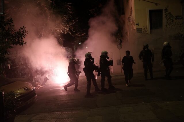 Ένταση τα ξημερώματα στα Εξάρχεια