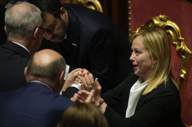 Ιταλία: Η κυβέρνηση Μελόνι έλαβε ψήφο εμπιστοσύνης και από τη Γερουσία
