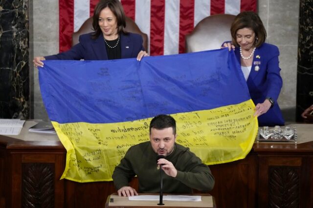 Ζελένσκι στο Κογκρέσο: Η στρατιωτική βοήθεια των ΗΠΑ είναι “επένδυση”, όχι “ελεημοσύνη”