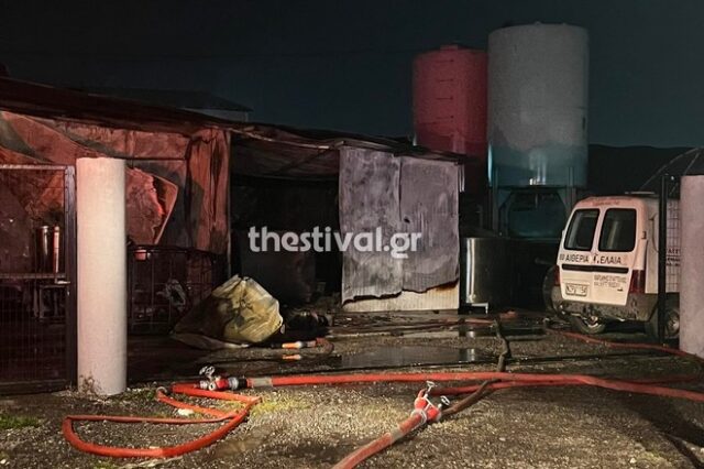 Θεσσαλονίκη: Πυρκαγιά σε επιχείρηση με αιθέρια έλαια – Ένας τραυματίας με πολλαπλά εγκαύματα